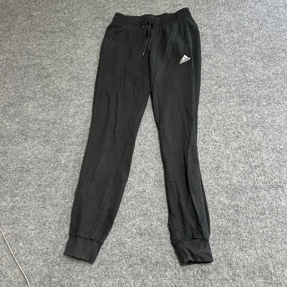 Adidas Joggers Womens Size XS Black Viscose Blend Slim Fit Athletic Sweatpants